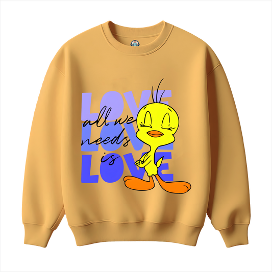 Love Tweety Girls Sweatshirt