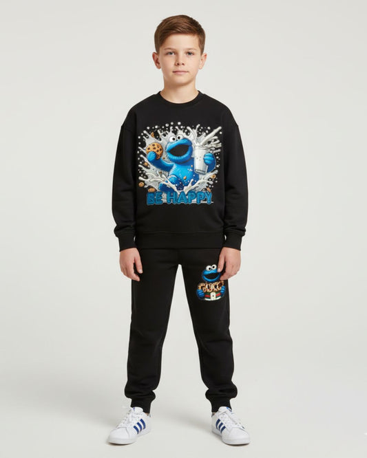 Cookie Monster Cookies Sweatshirt & Trouser Set