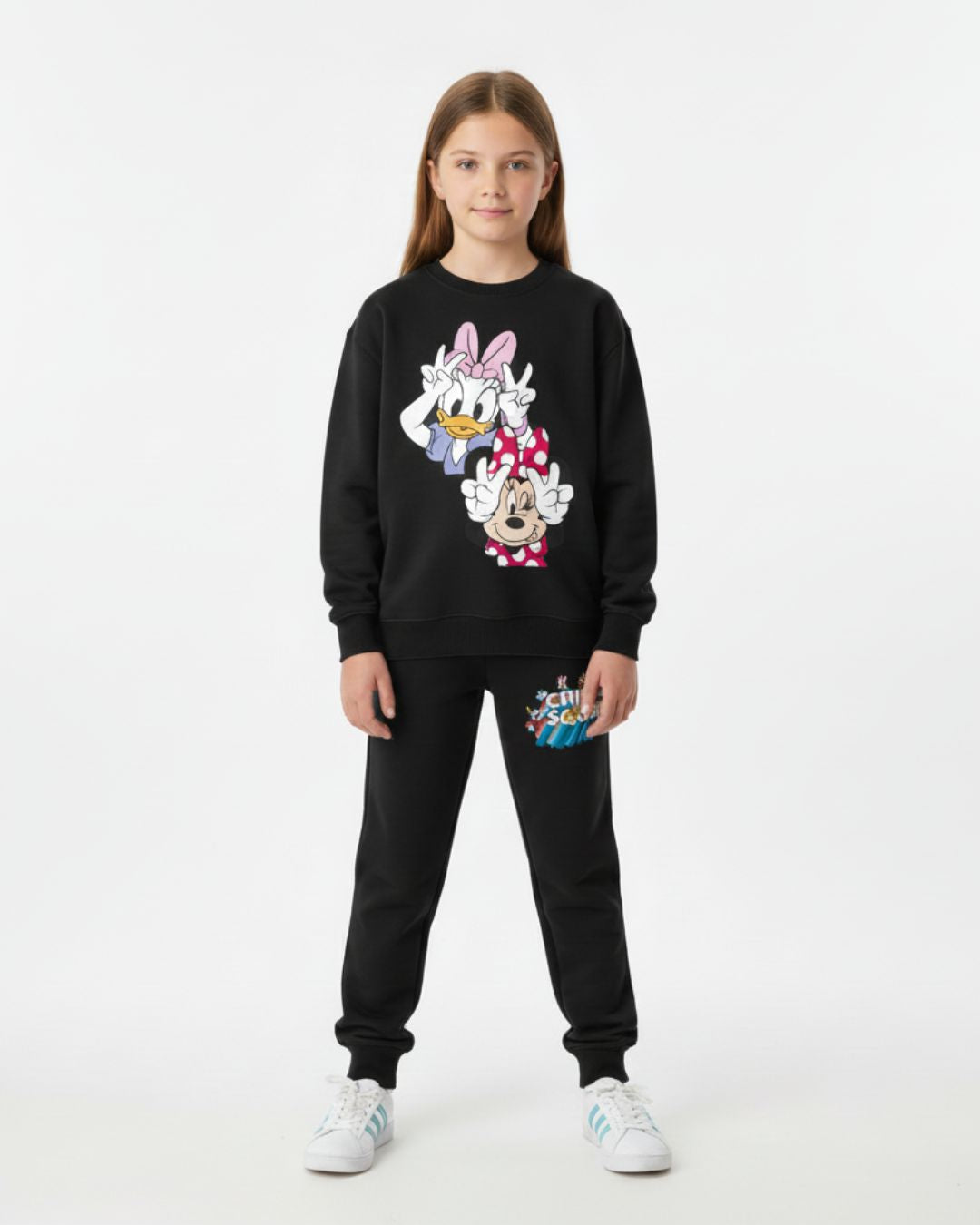 Disney Minnie and Daisy Print Sweatshirt & Trouser Set