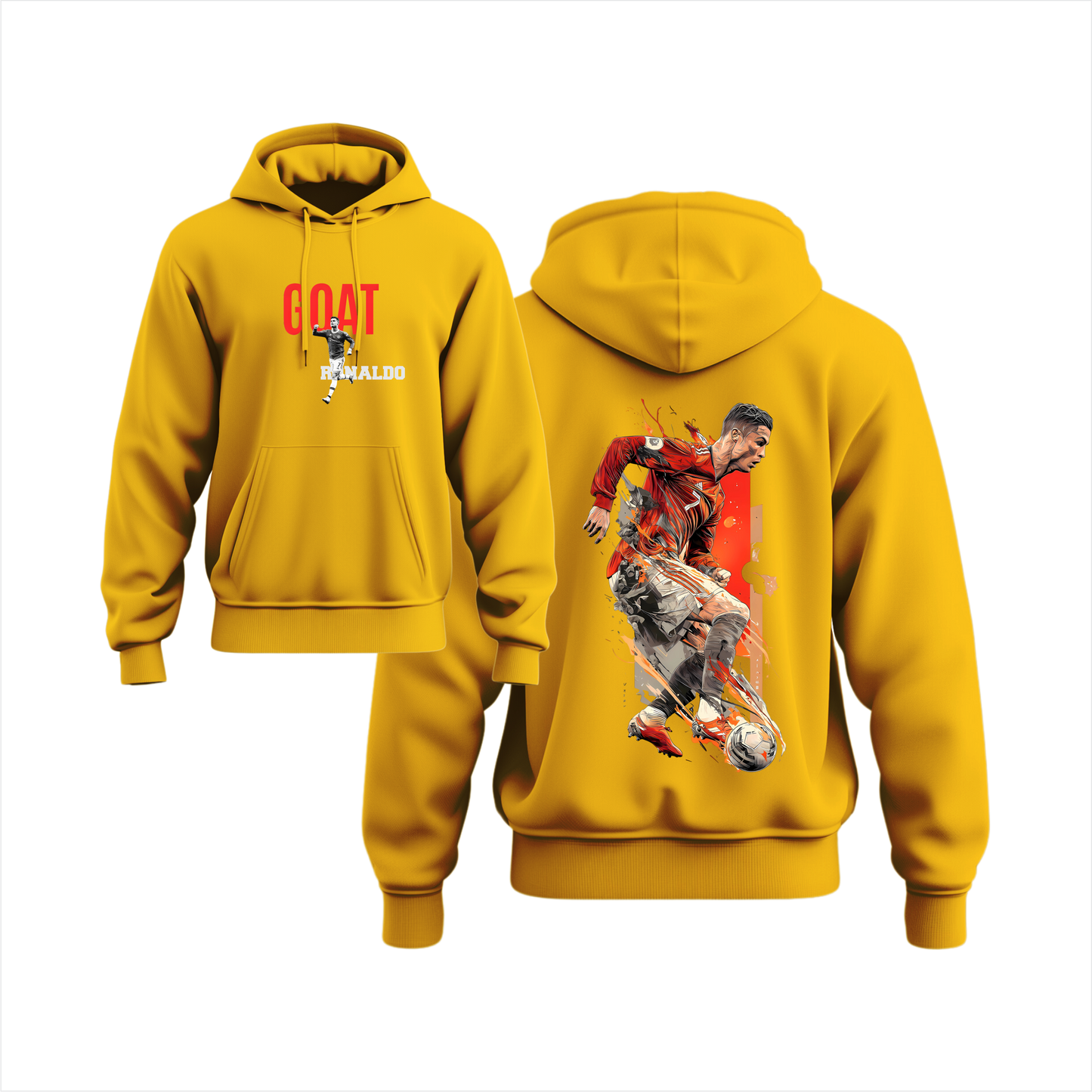 GOAT Ronaldo Boys Hodie Front & Back