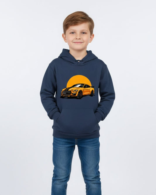 Sunset Car Boys Hoodie