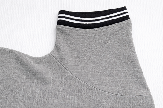 Boys Grey Black Strip Premium POLO Shirt