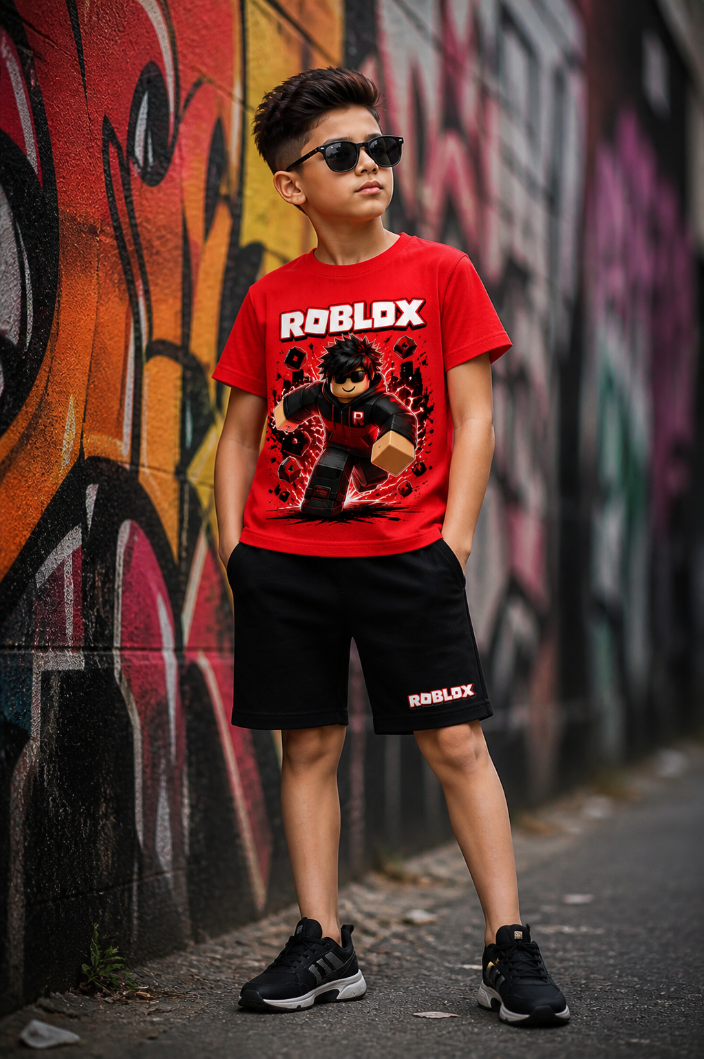 Roblox Furious Boys Shorts Set