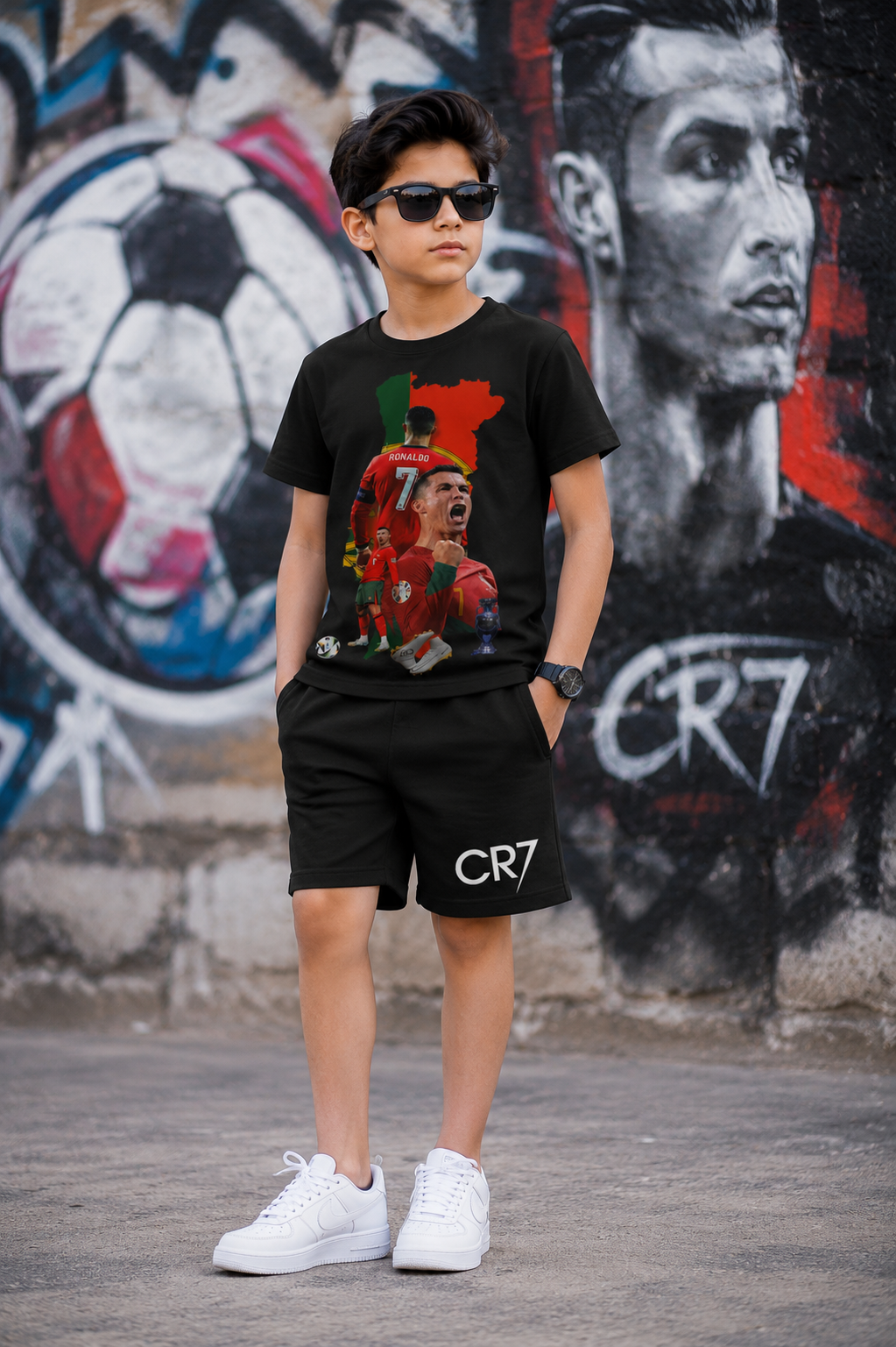Ronaldo Portugal Legendary Shorts Set