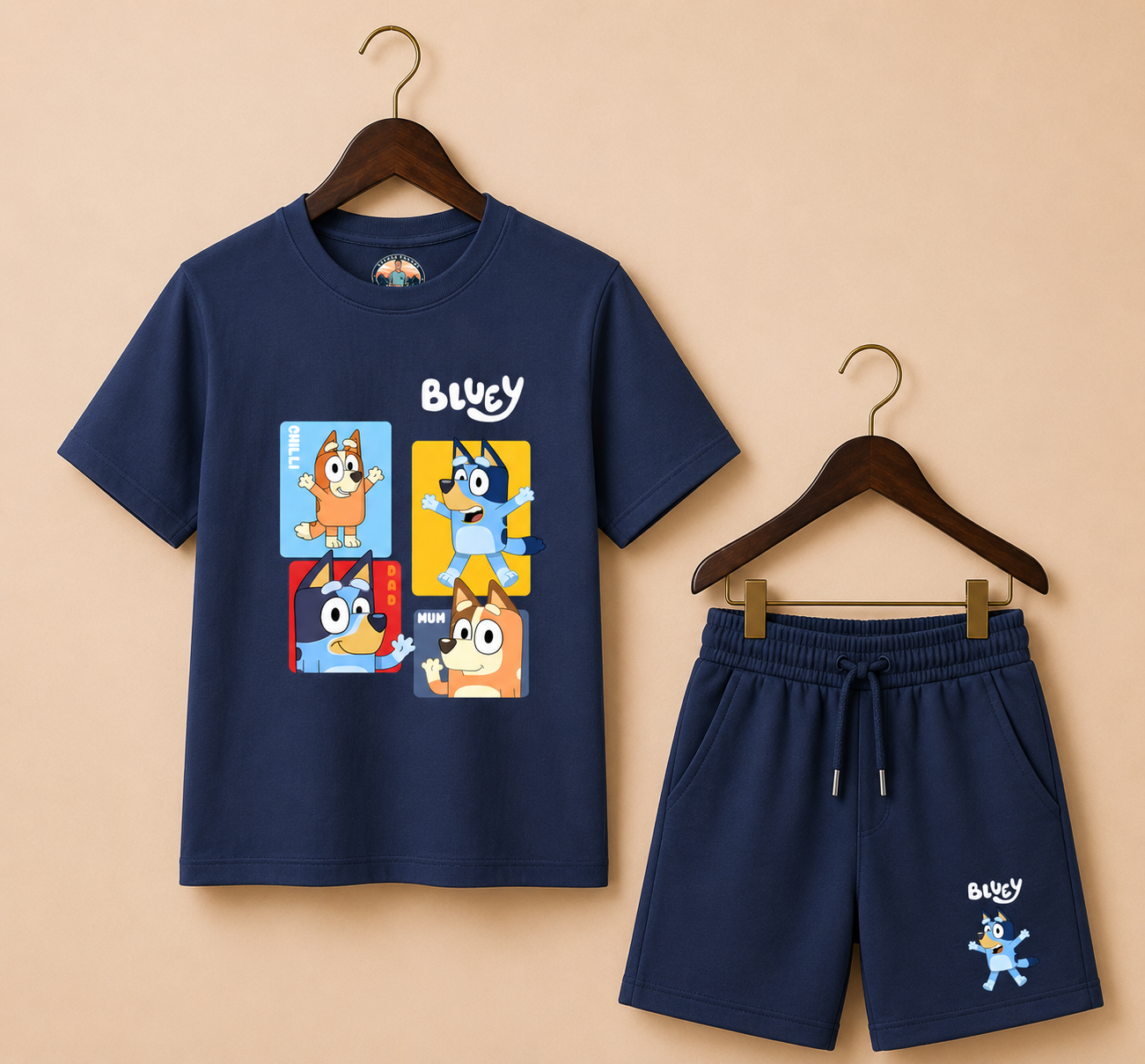 Bluye Boys Navy Shorts Set