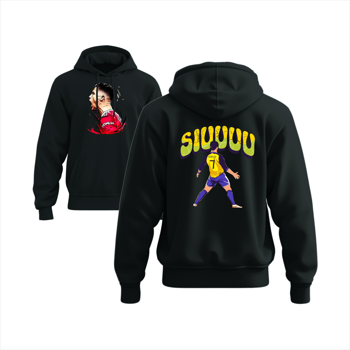Ronaldo Siuuu Boys Hodie Front & Back