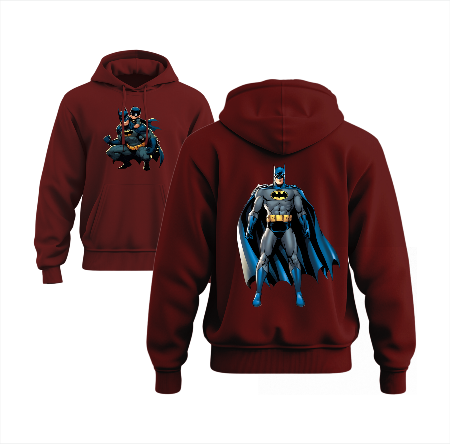 Batman Front & Back Hoodie for Boys