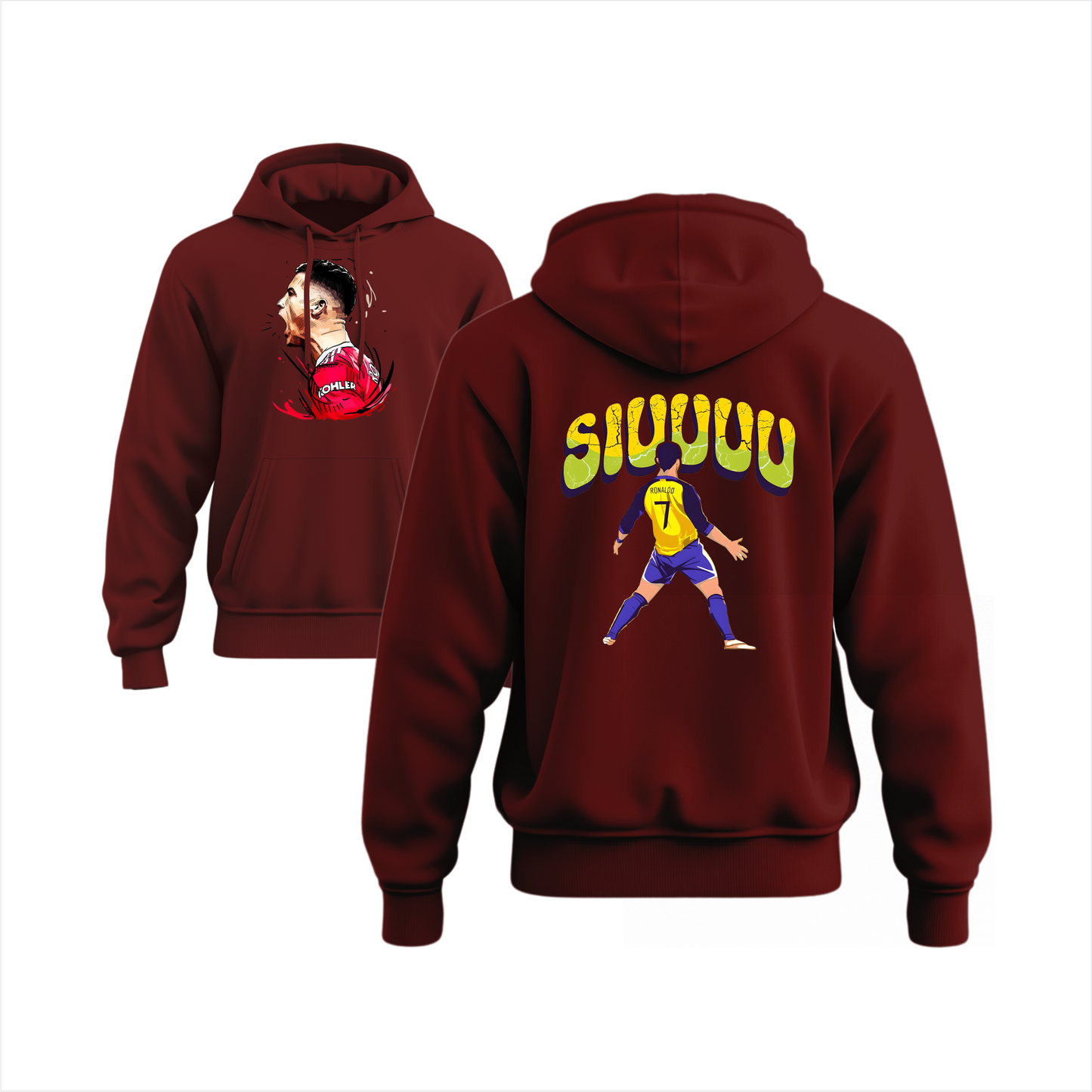 Ronaldo Siuuu Boys Hodie Front & Back