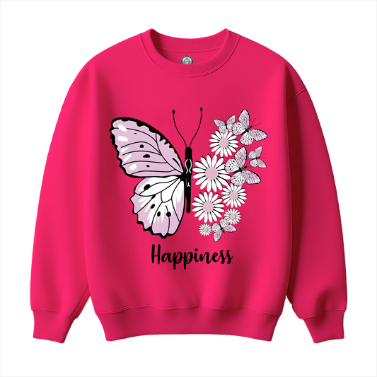 ButterFly Happiness Girls Sweatshirt