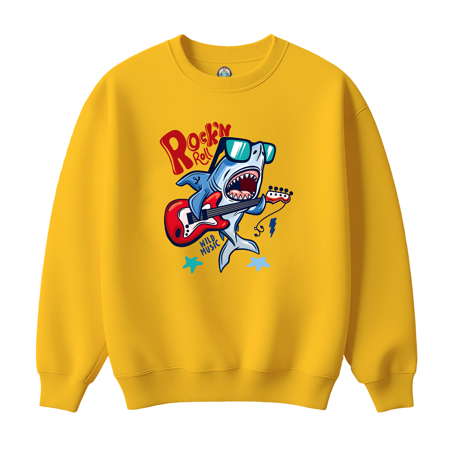 Whale Guitar Premium Kids Sweatshirt
