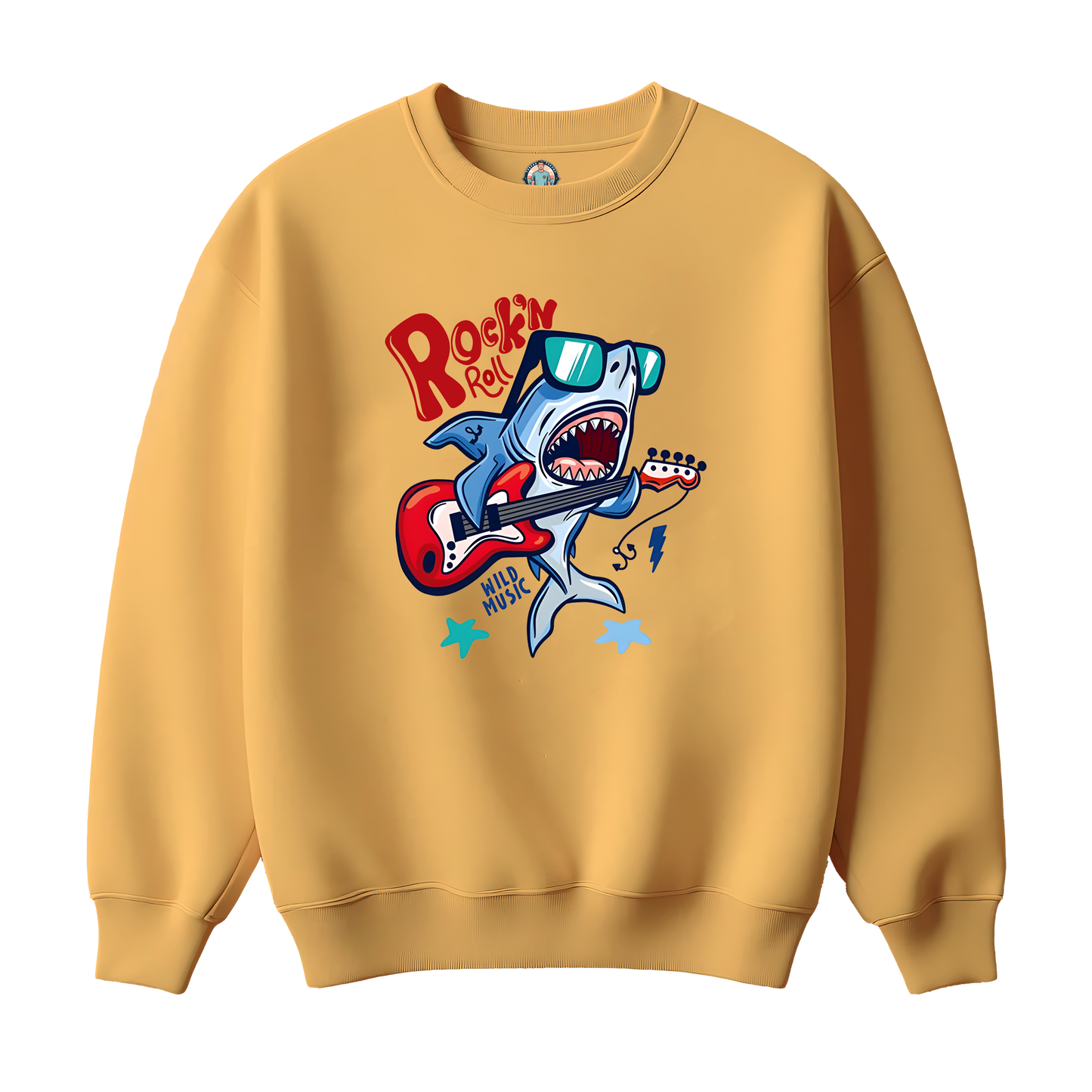 Whale Guitar Premium Kids Sweatshirt