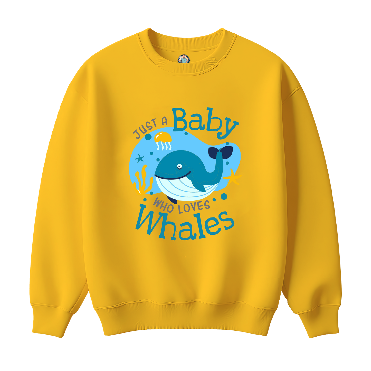 Baby Whale Premium Kids Sweatshirt