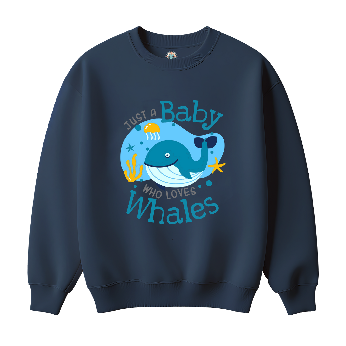 Baby Whale Premium Kids Sweatshirt