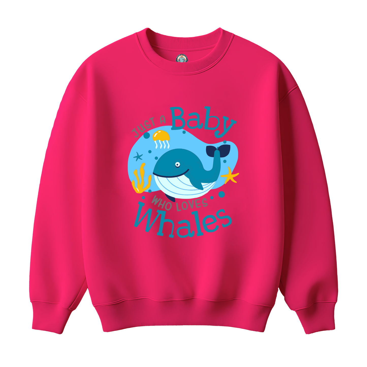 Baby Whale Premium Kids Sweatshirt