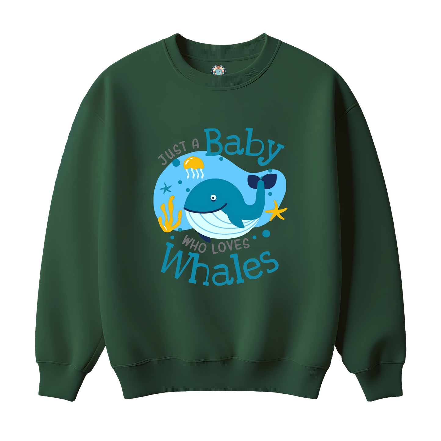 Baby Whale Premium Kids Sweatshirt