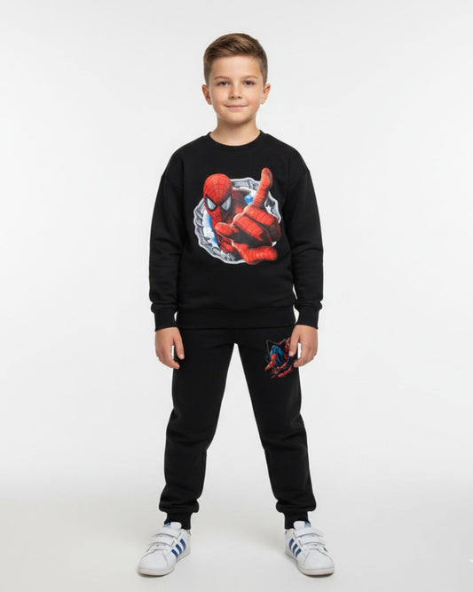 Spider Man Web Boys Sweatshirt & Trouser Set