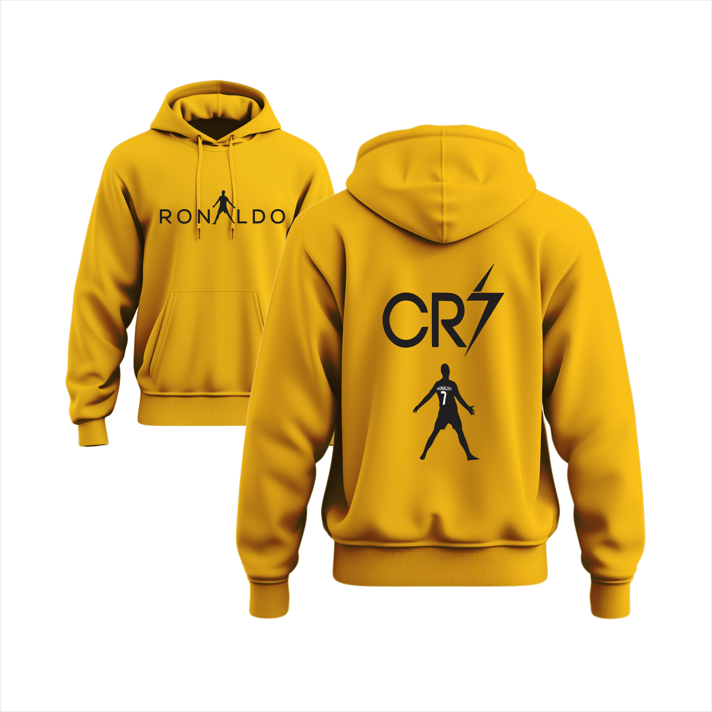 Ronaldo CR7 Thunder Boys Hodie Front & Back