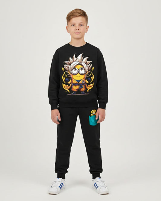 Minnion Dragon Ball Boys Sweatshirt & Trouser Set