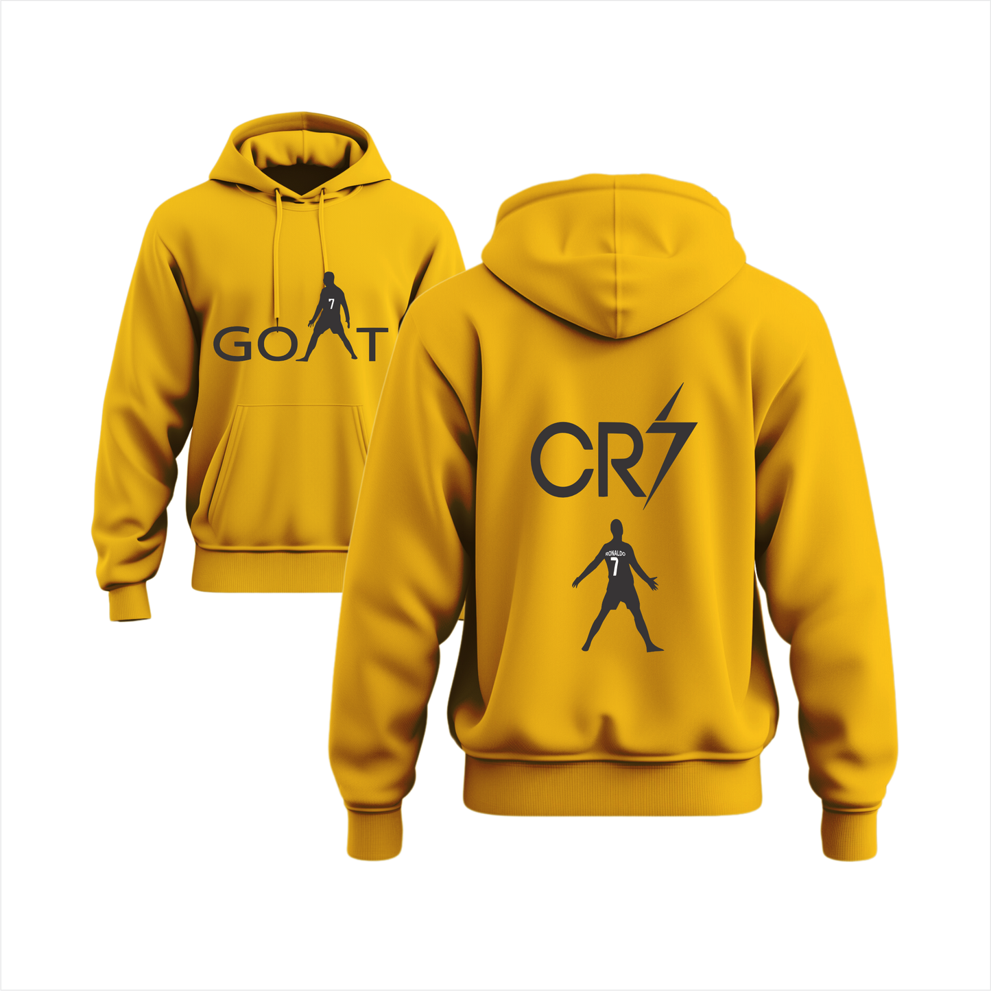 GOAT CR7 Thunder Boys Hodie Front & Back