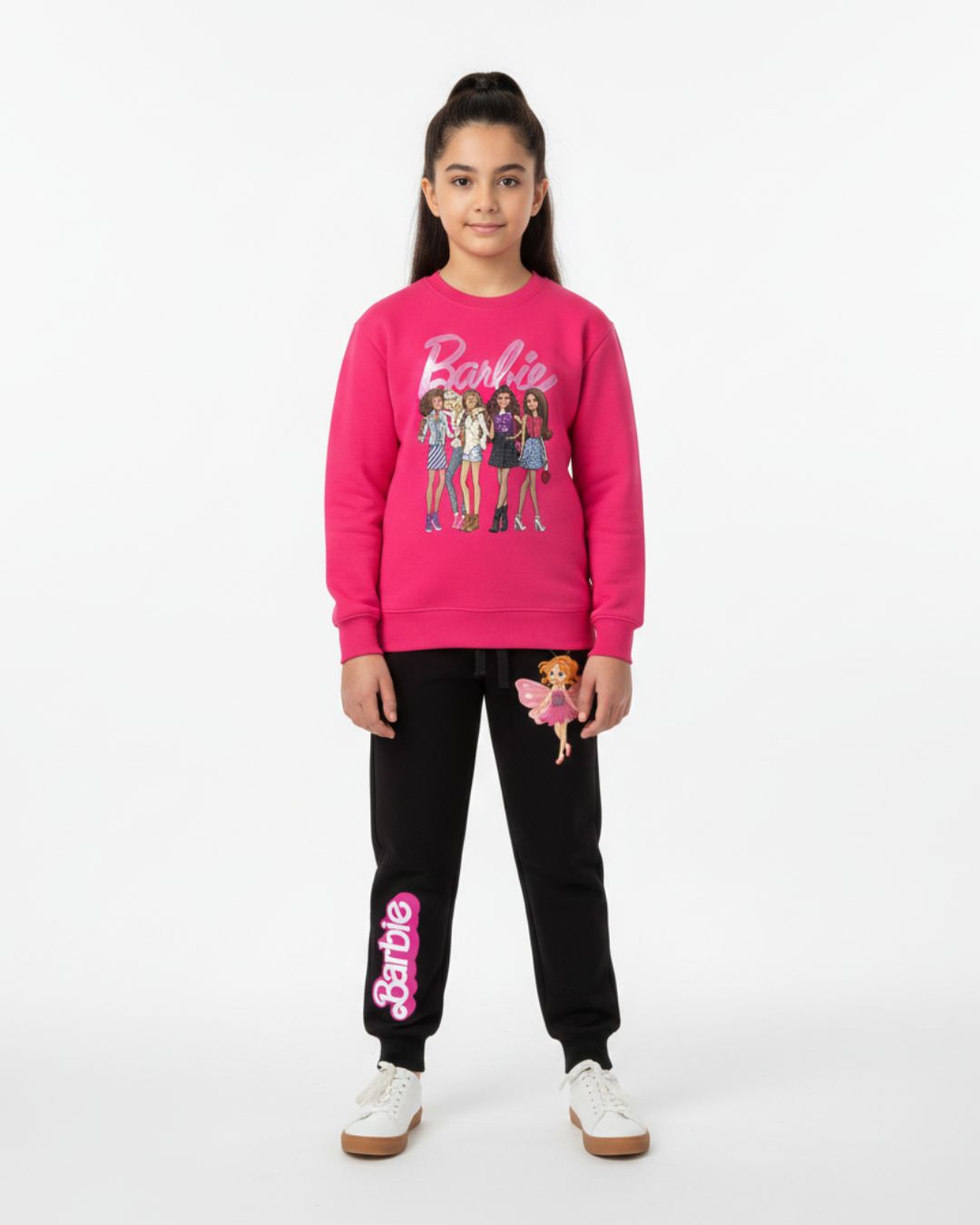 Pink barbie & Friends Black Trouser Set