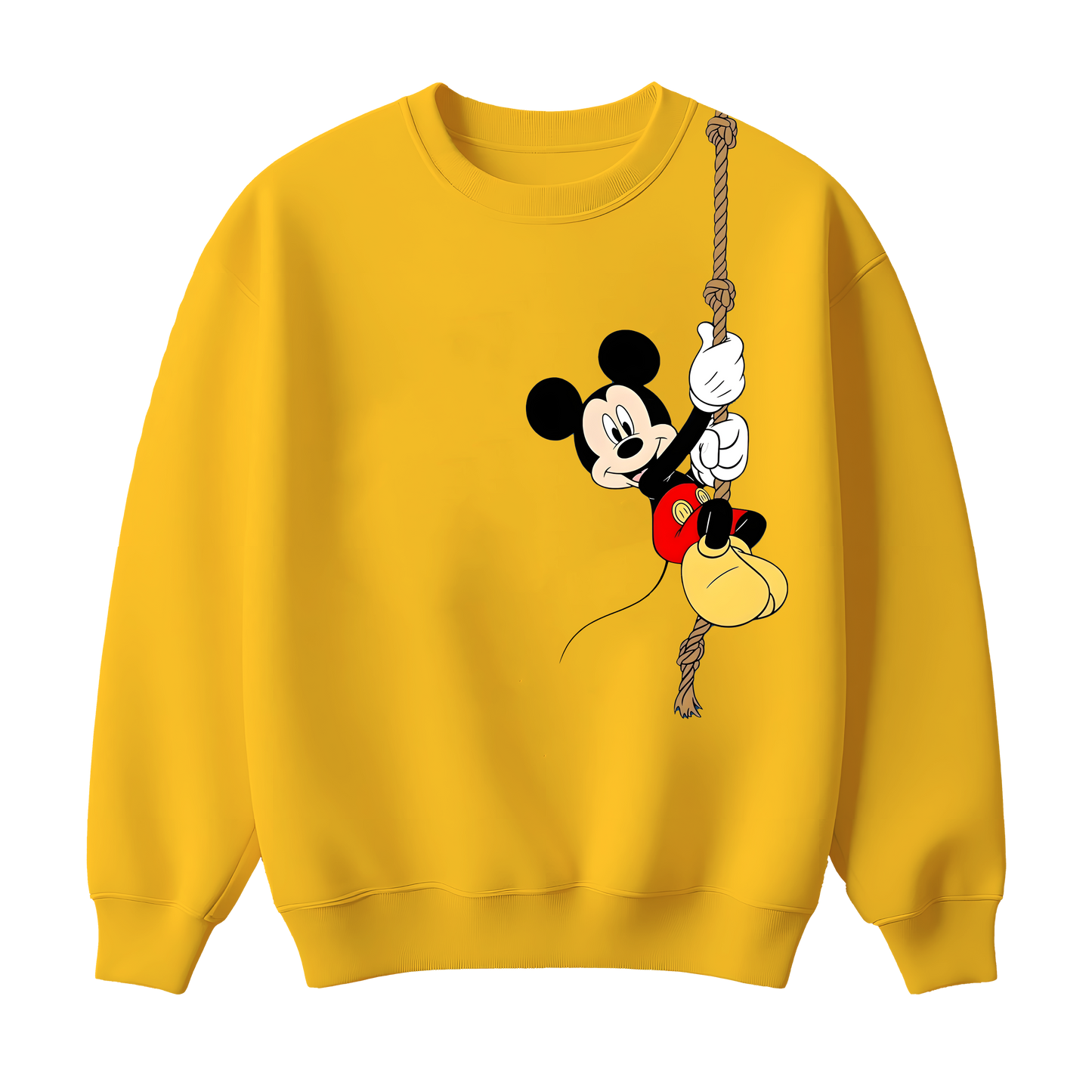 Micky Mouse Hanging Printed Kids Sweatshirt