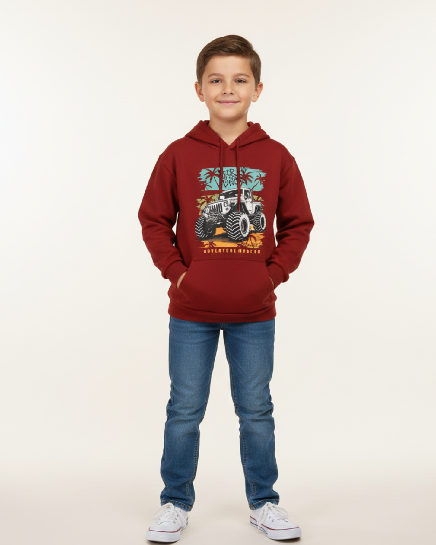 Jeep Ride Boys Premium Hoodie