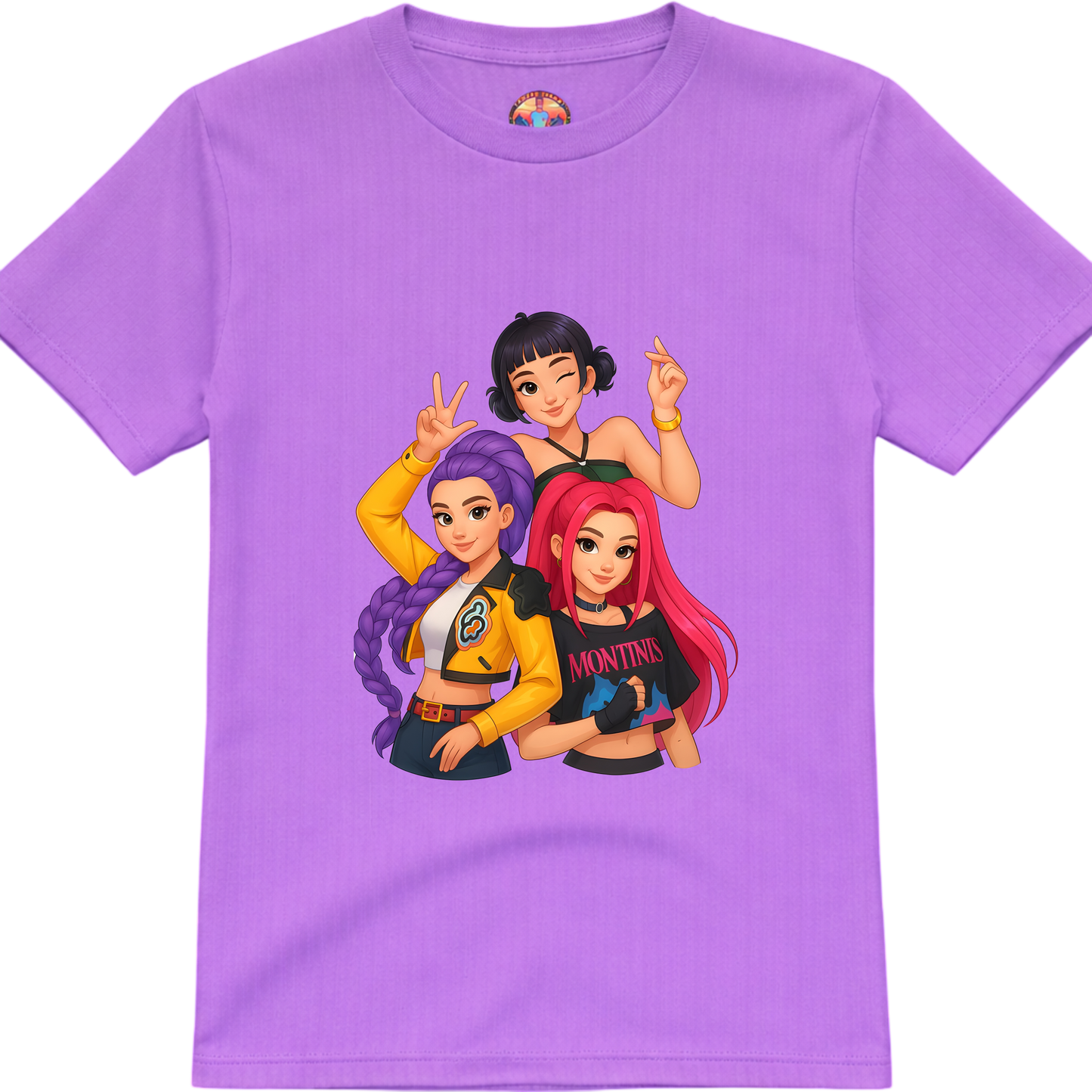 Girls K-POP Character T-Shirt
