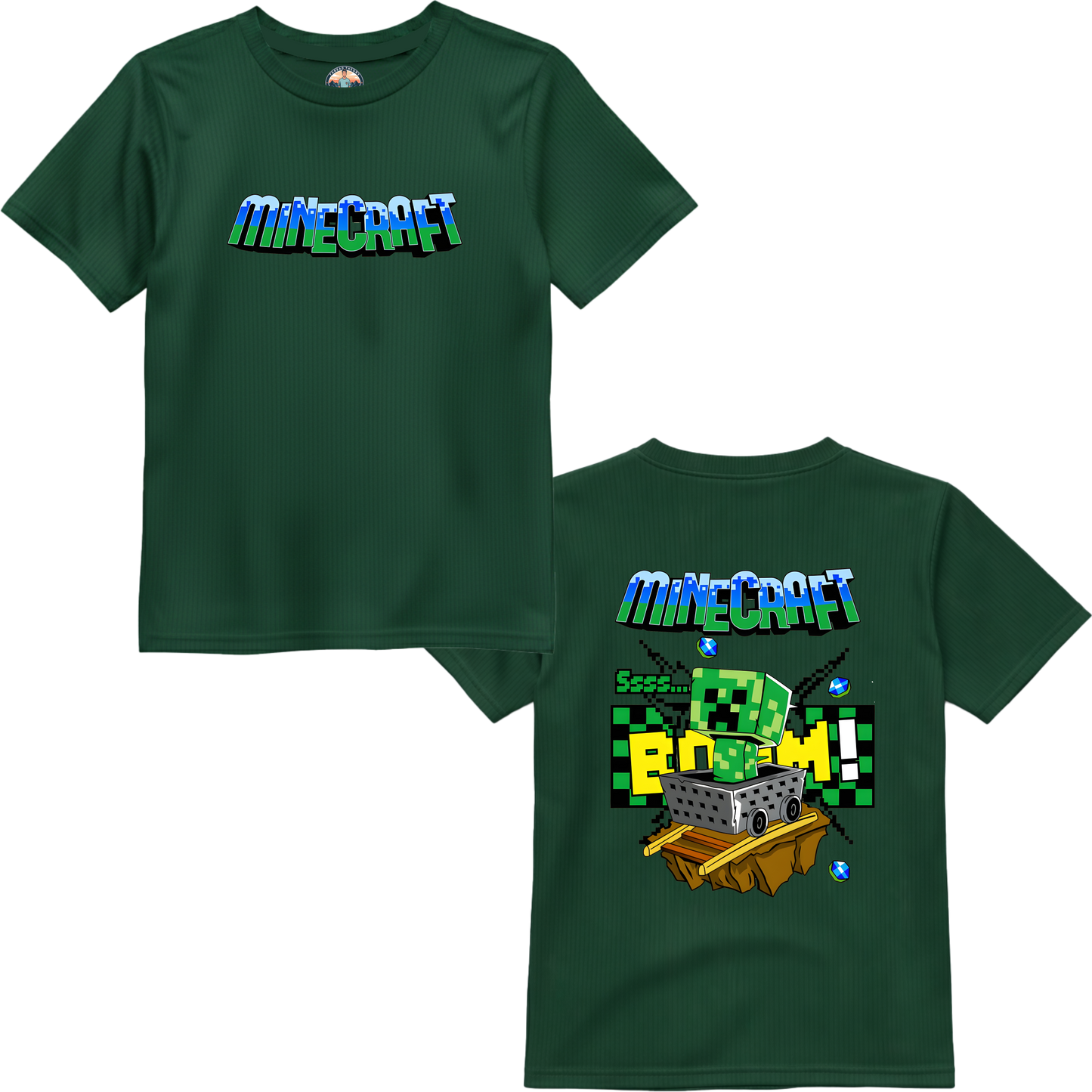 Minecraft 3 Front Back Premium T-Shirt