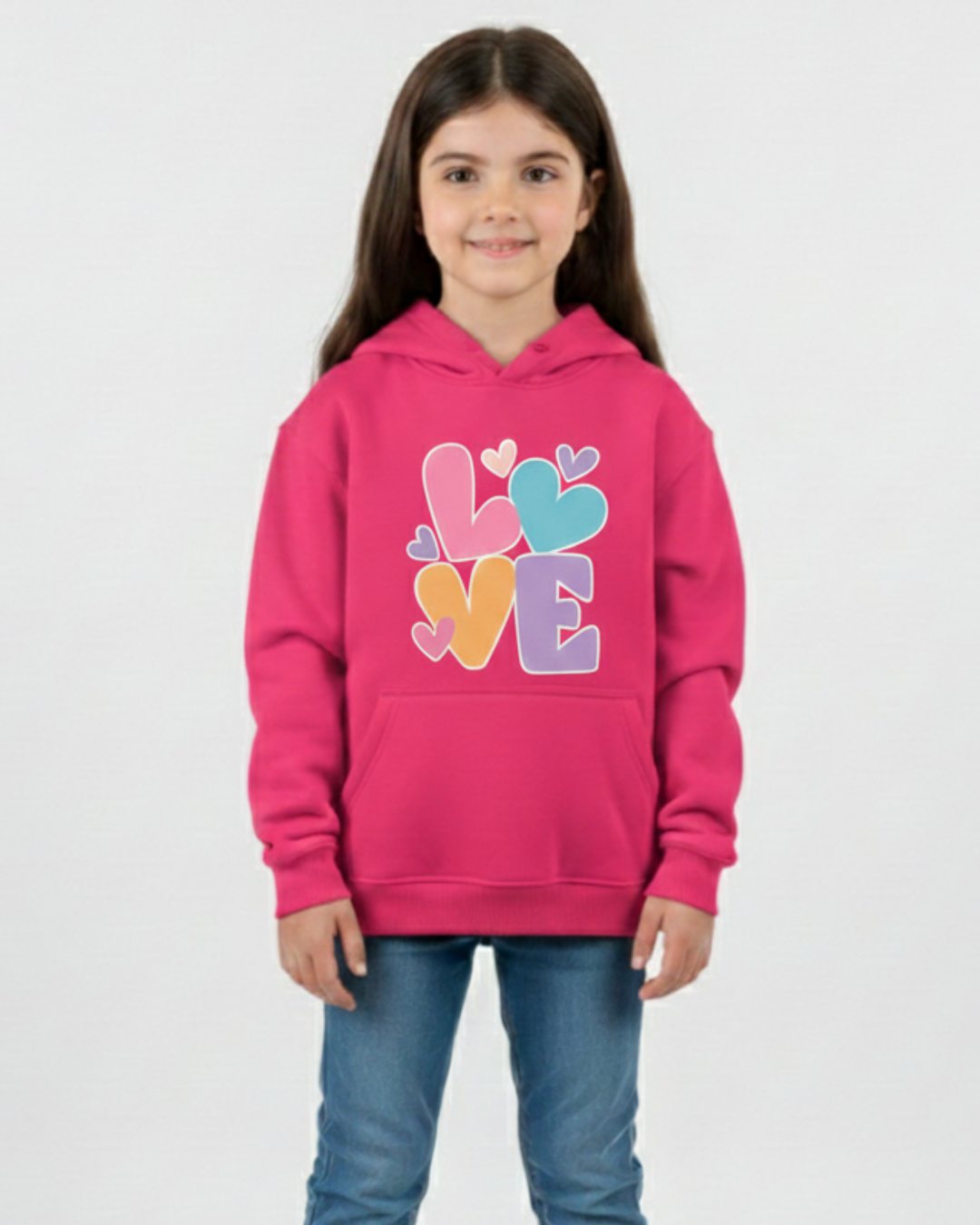 Love Graphic Girls Hoodie