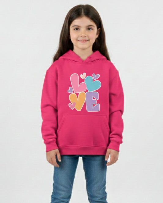Love Graphic Girls Hoodie