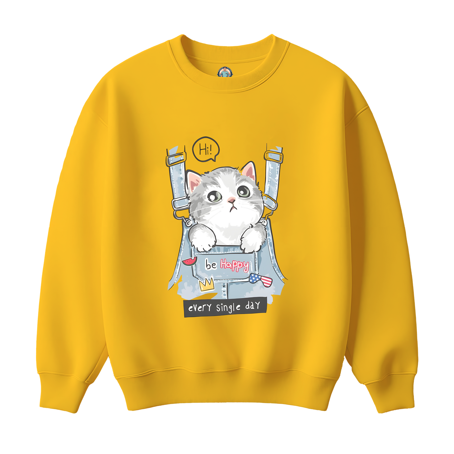 Cat Graphic Kids Sweatshirt