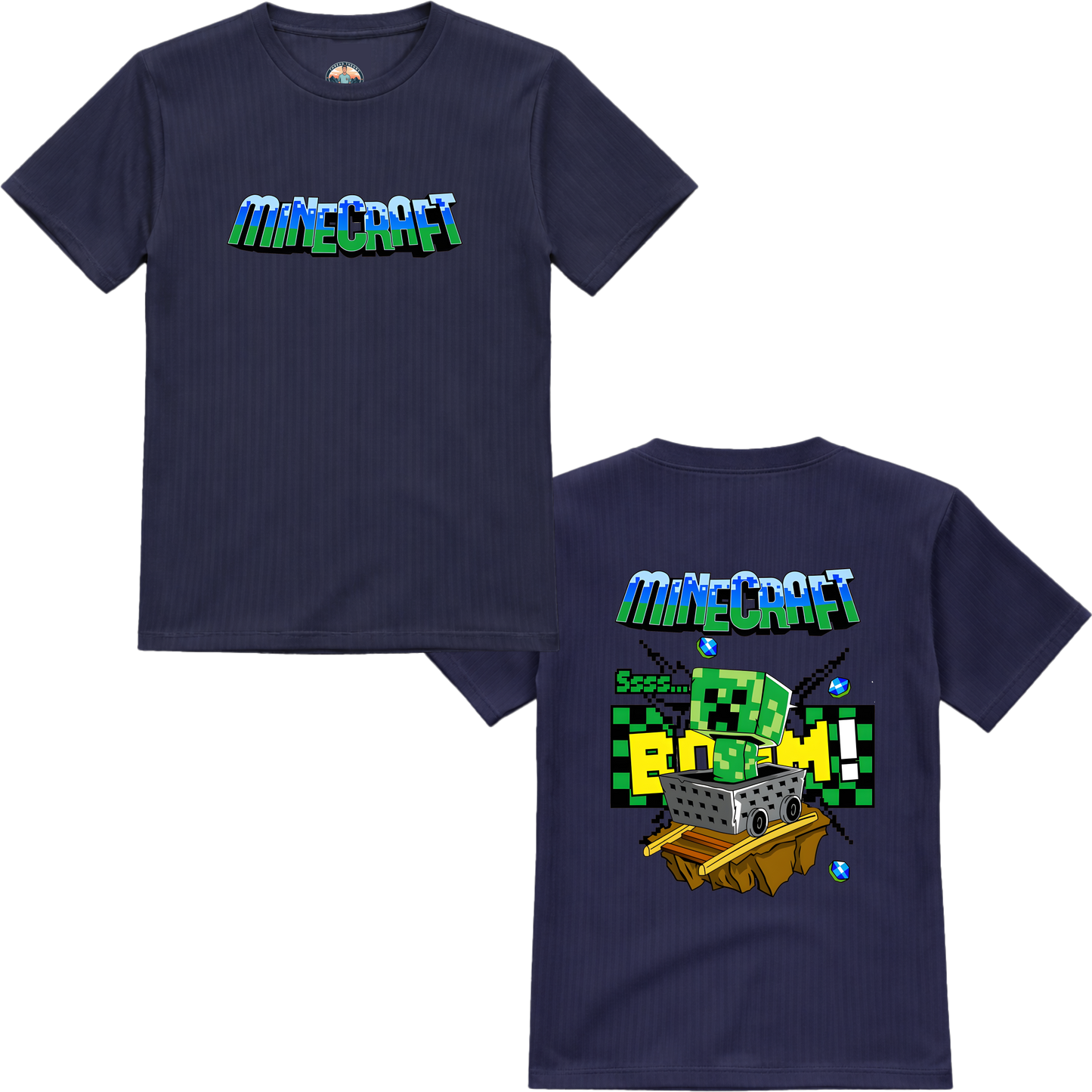 Minecraft 3 Front Back Premium T-Shirt