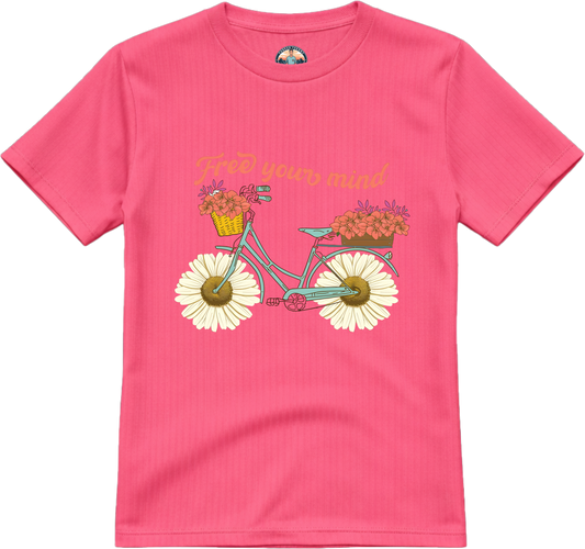 Girls Floral Cycle T-Shirt
