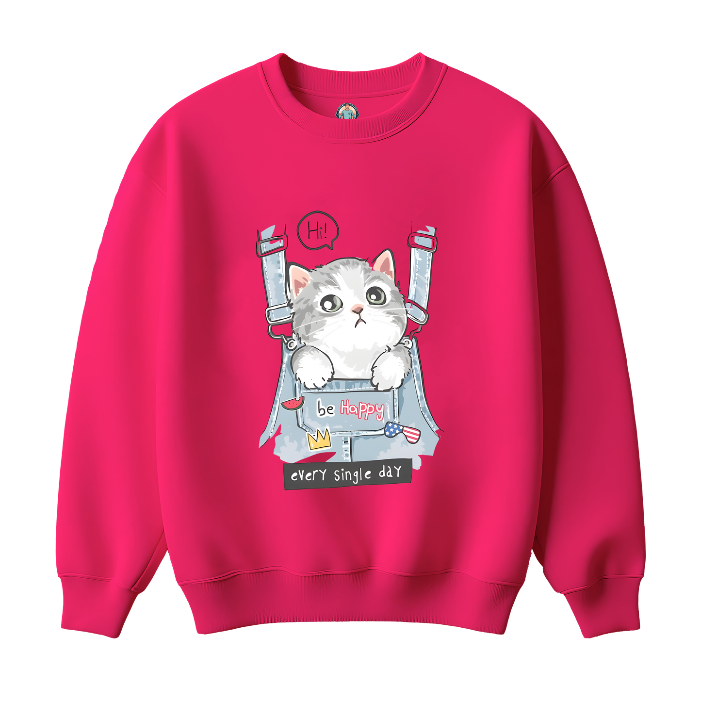 Cat Graphic Kids Sweatshirt