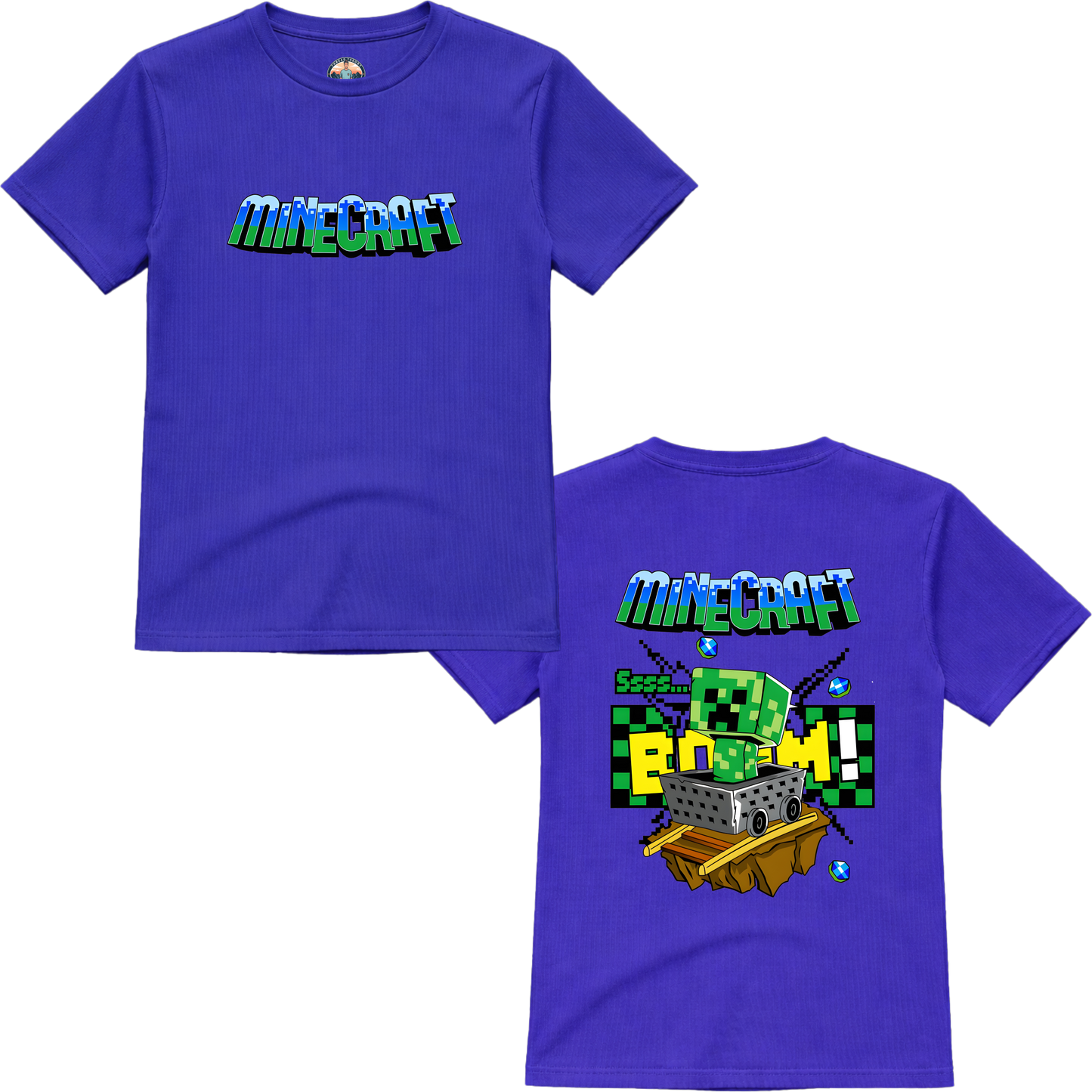 Minecraft 3 Front Back Premium T-Shirt