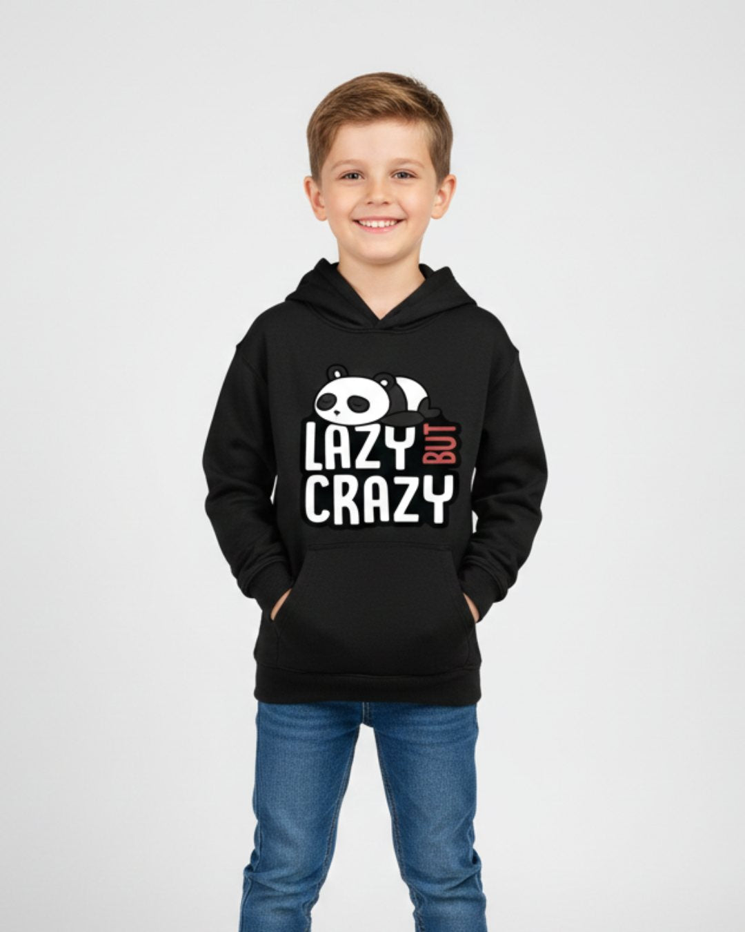 Lazy Panda Boys Hoodie