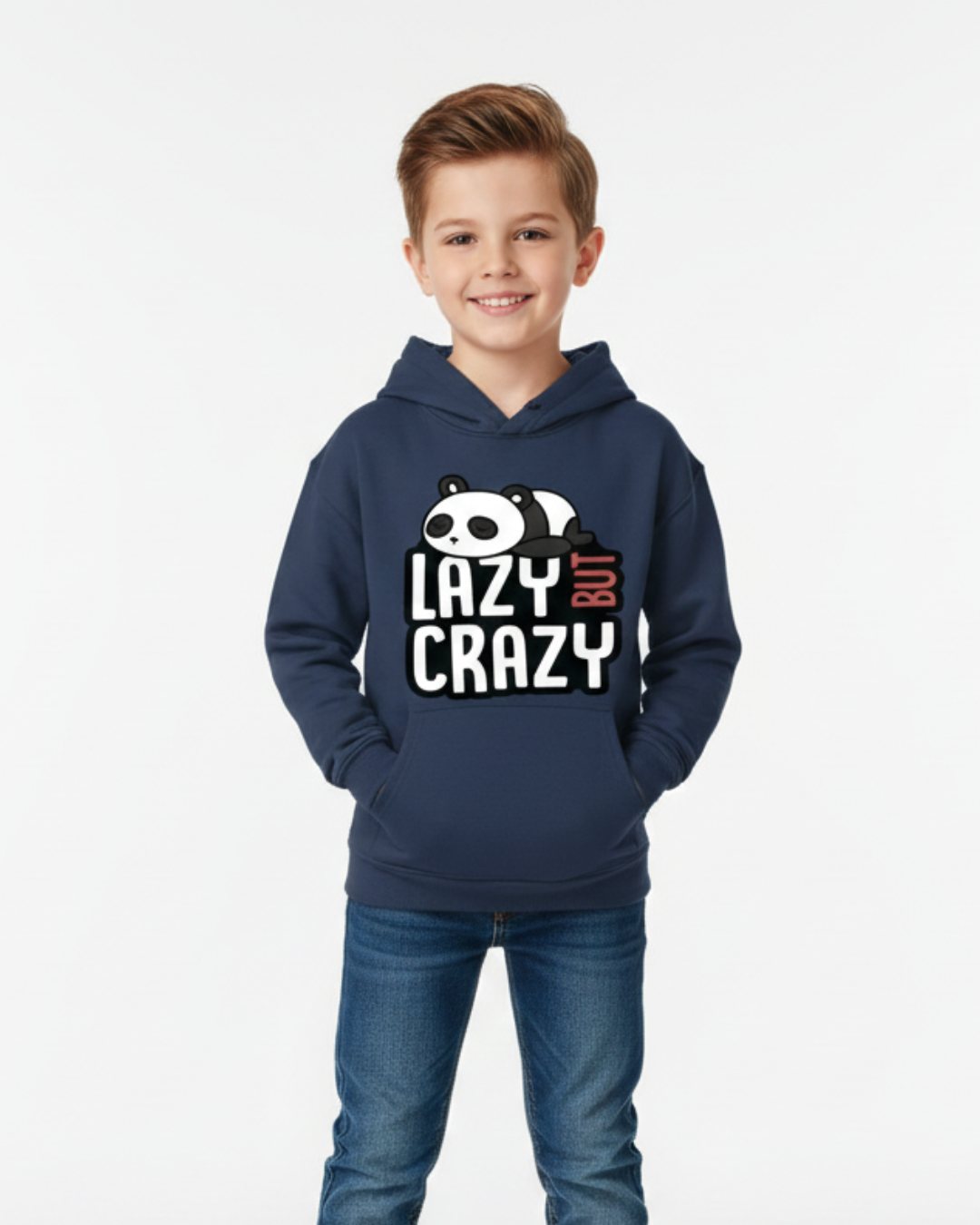 Lazy Panda Boys Hoodie