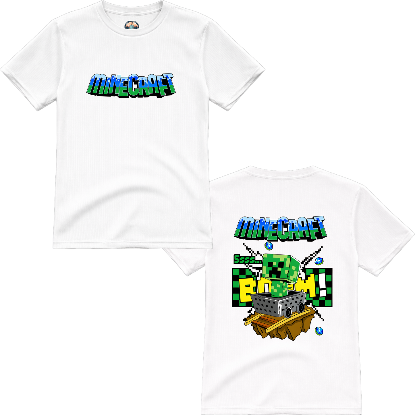 Minecraft 3 Front Back Premium T-Shirt