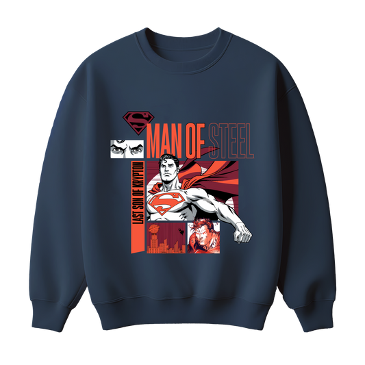 Superman Man of Steel Kids Sweatshirt