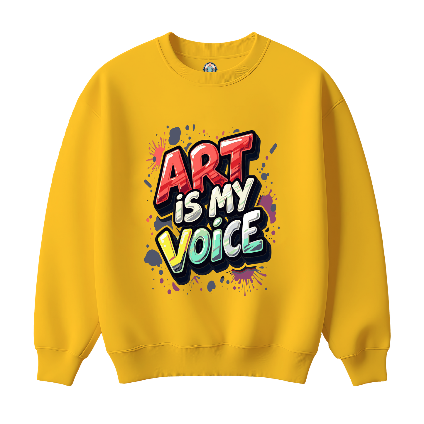 Art is My Voice Graphic Kids Sweatshirt