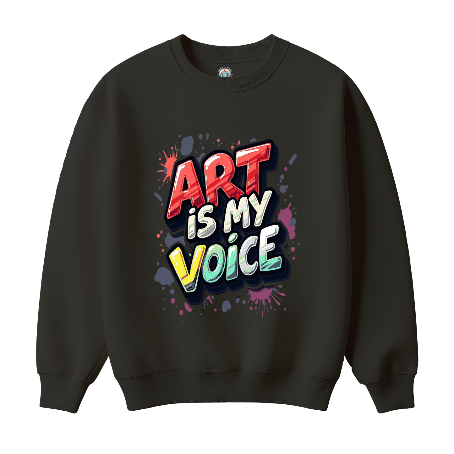 Art is My Voice Graphic Kids Sweatshirt
