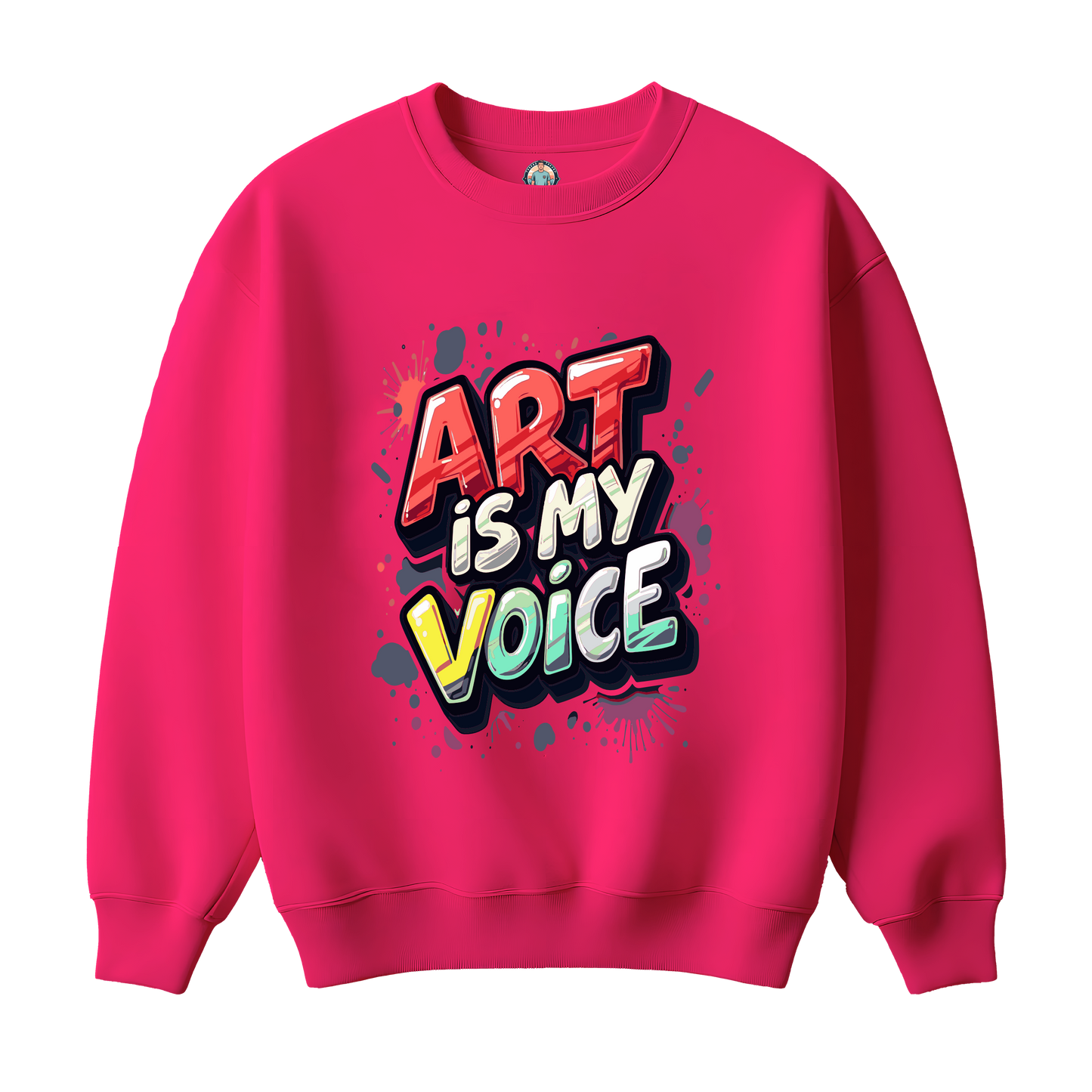 Art is My Voice Graphic Kids Sweatshirt