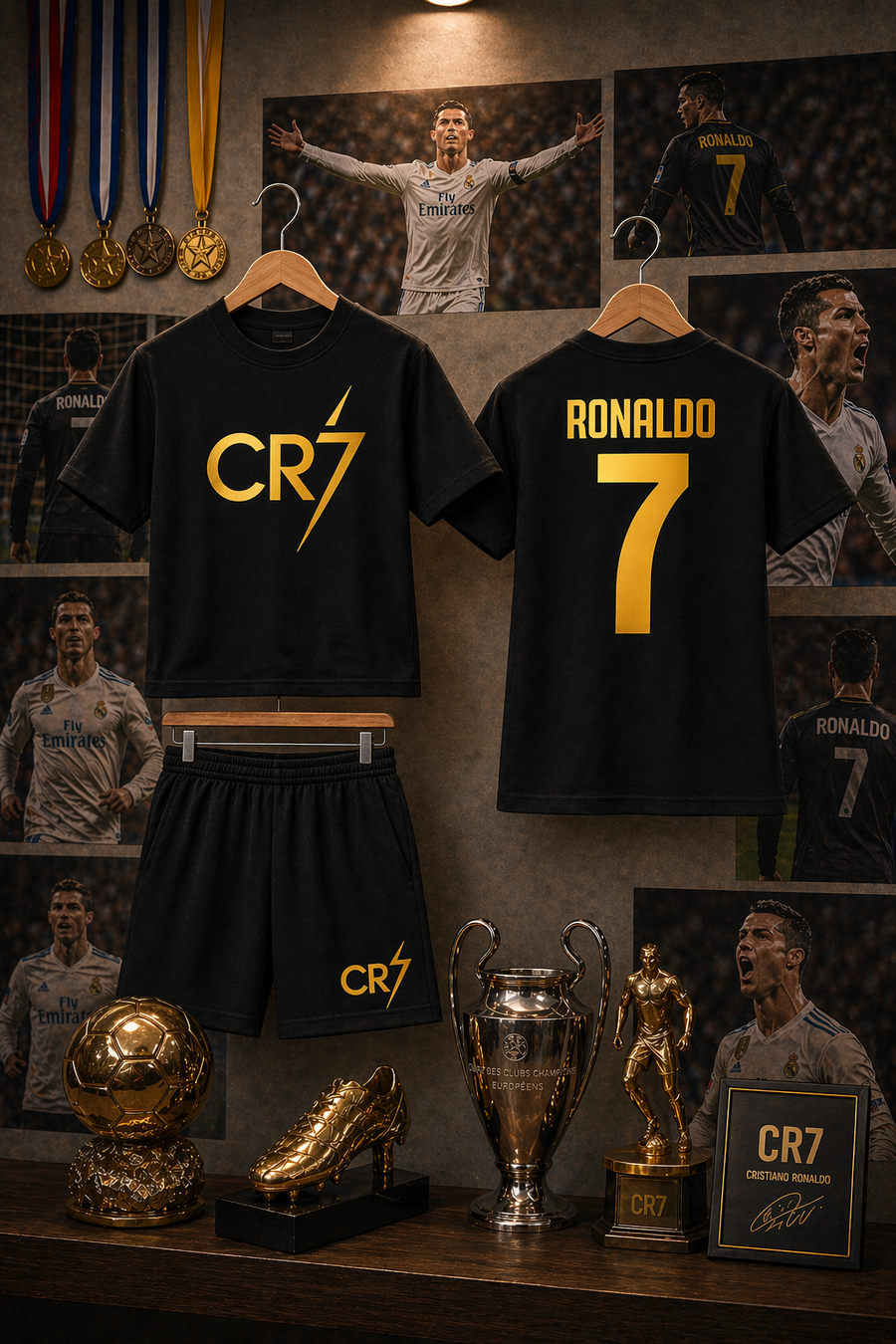 Ronaldo CR7-3 Shorts Set