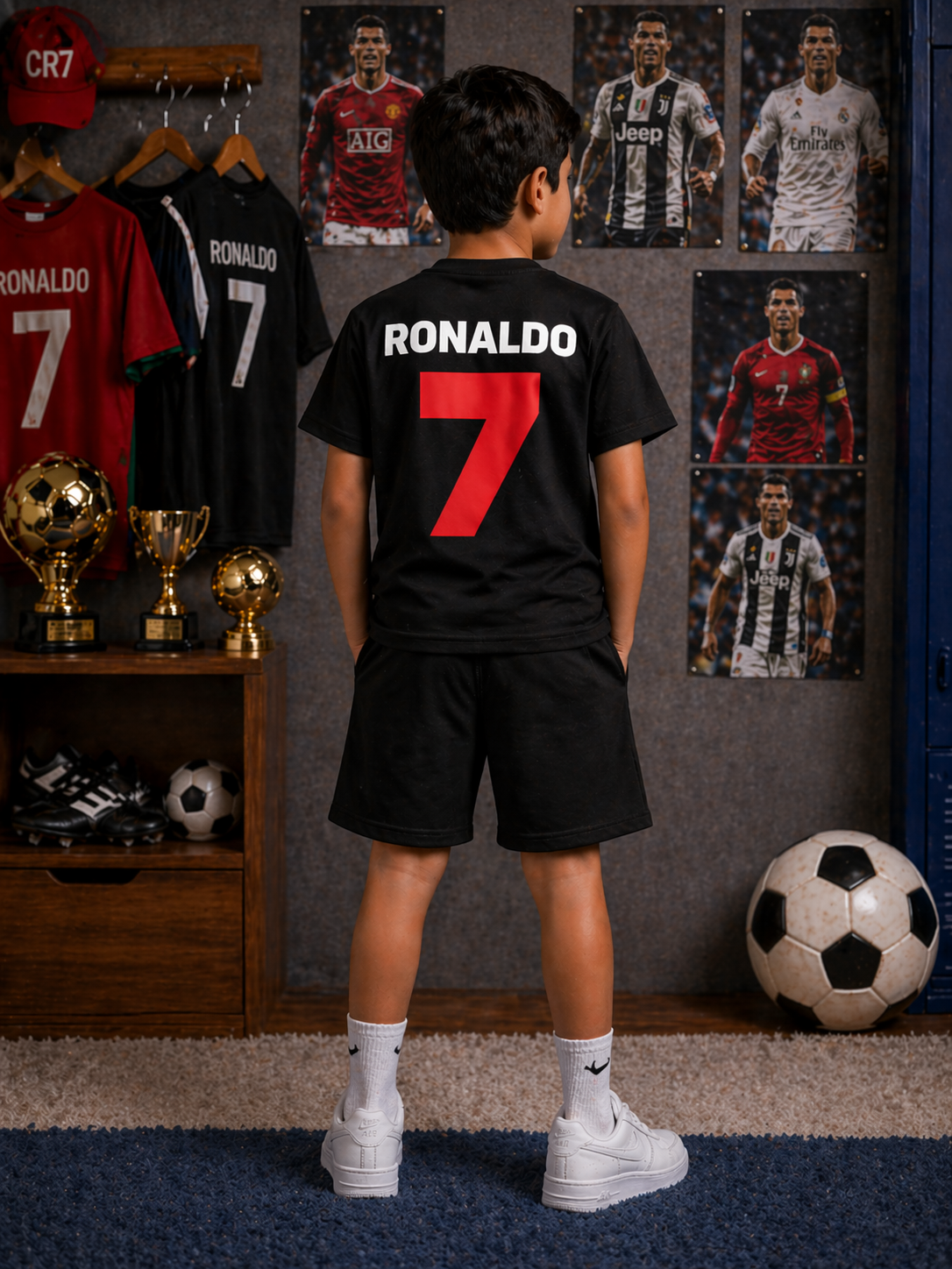 Ronaldo Back Fiip 7 Shorts Set