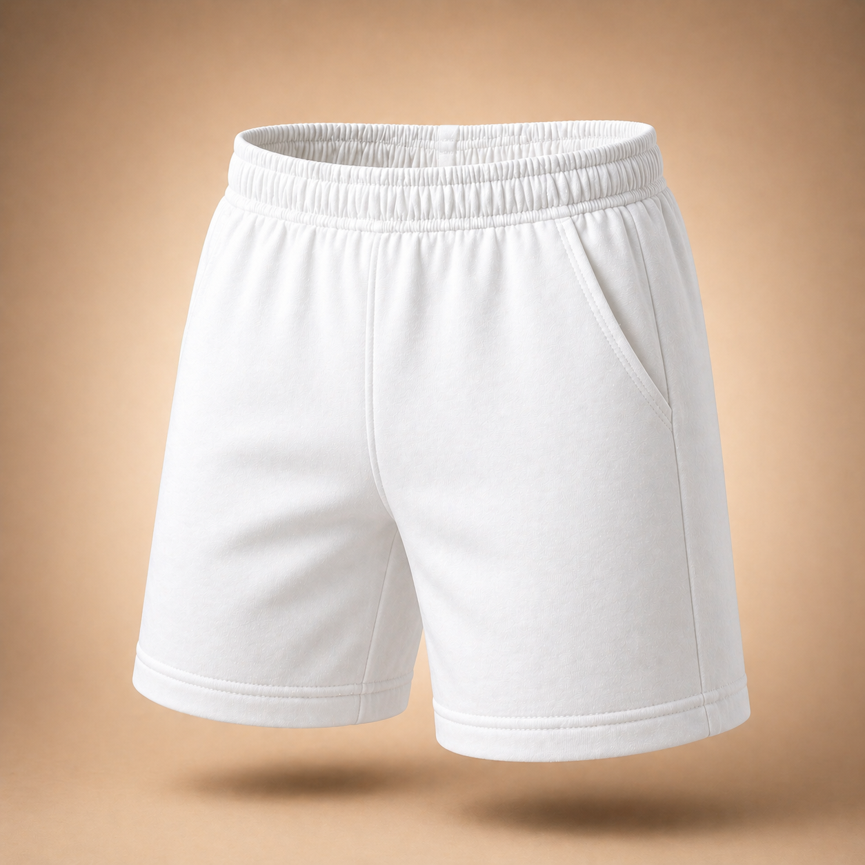 Boys Plain Shorts 100% Cotton Jersey White