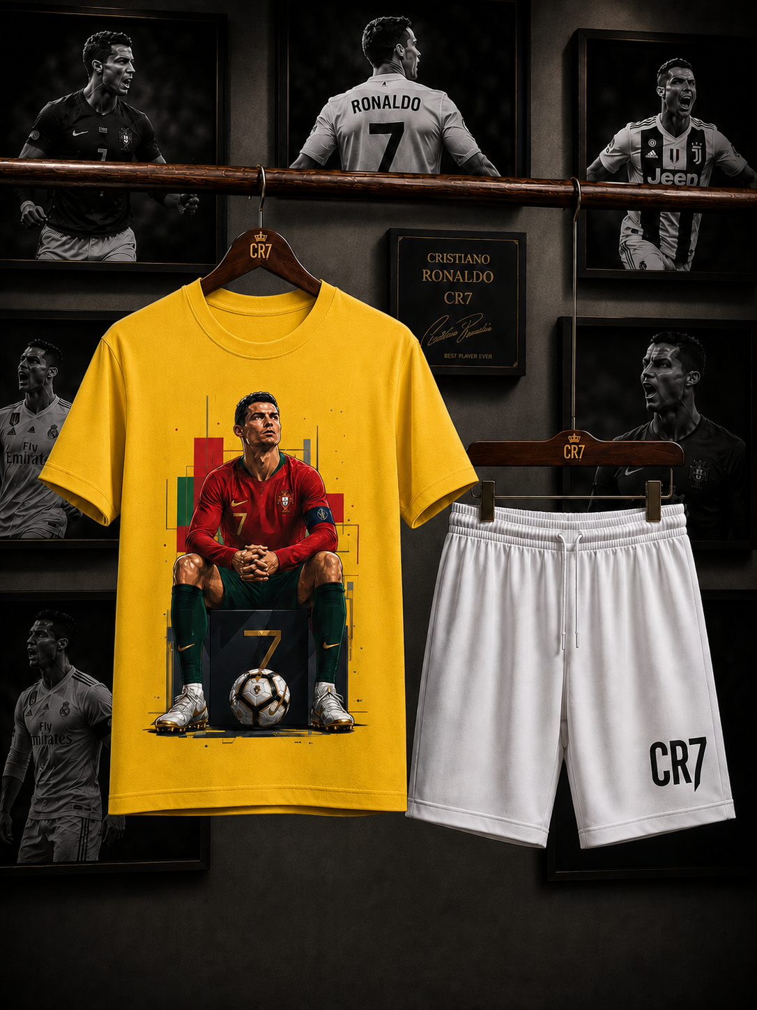 Ronaldo Attitude Yellow/White Set