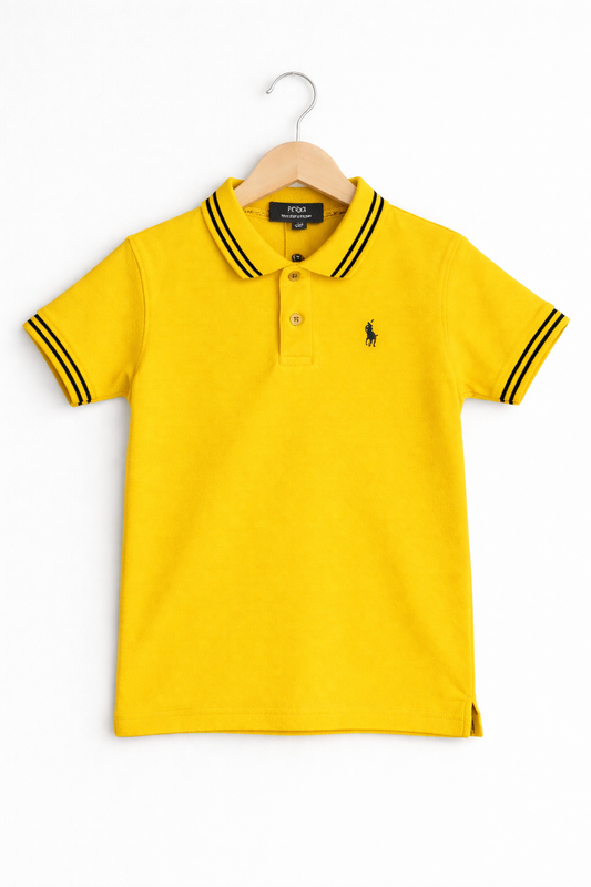 Boys Yellow Premium POLO Shirt