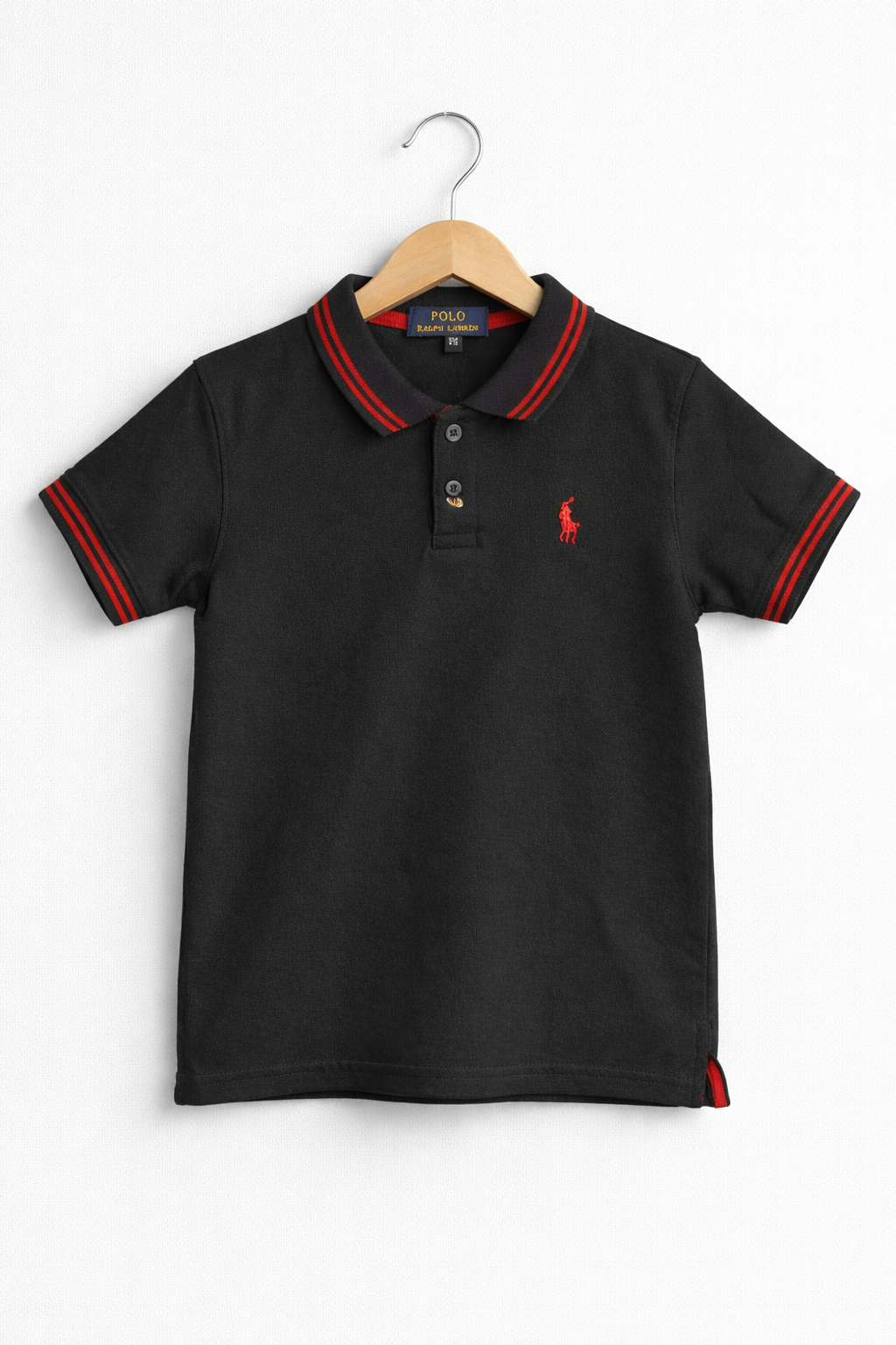 Boys Black Premium POLO Shirt