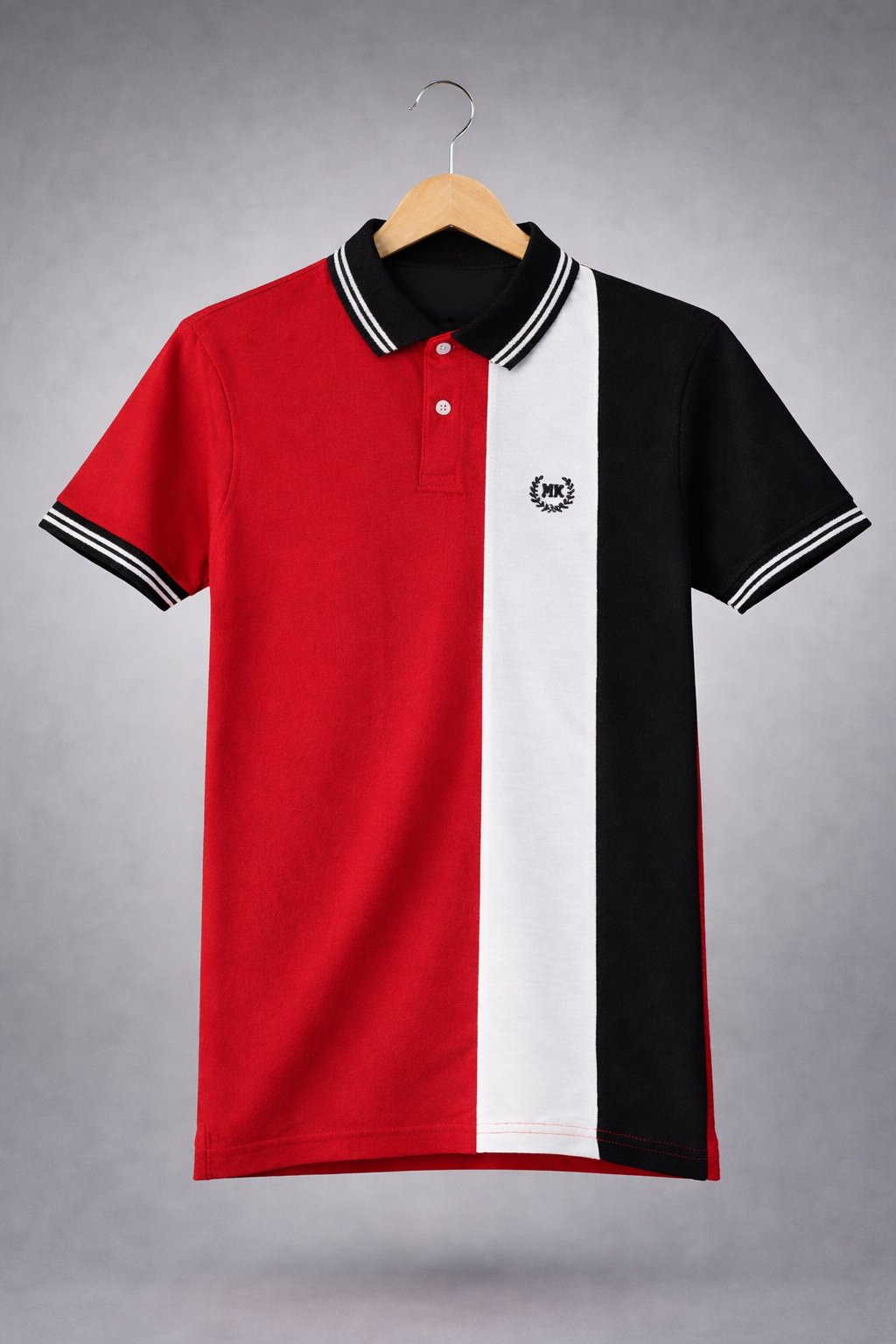 Boys Red Black Strip Premium POLO Shirt