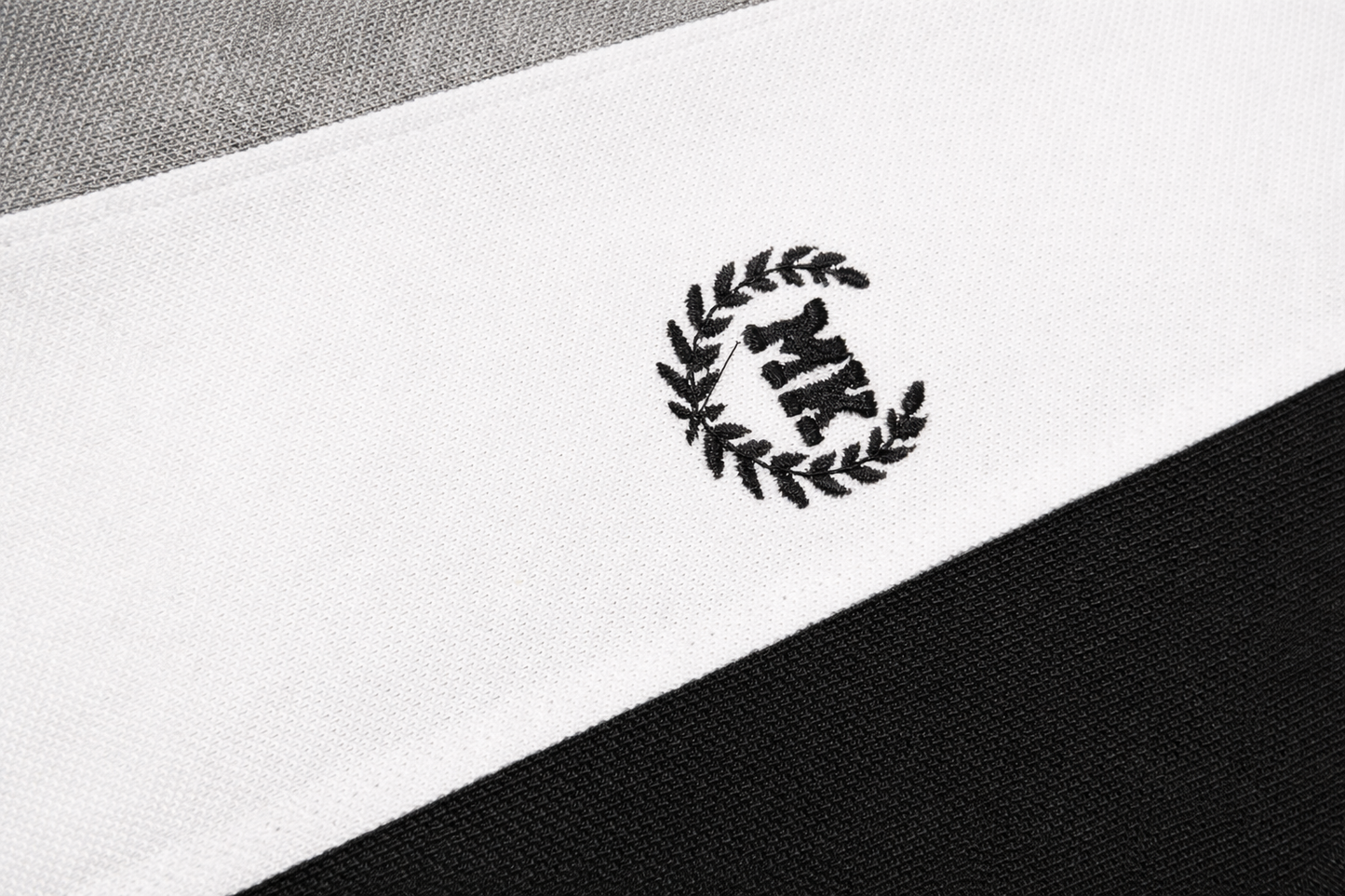 Boys Grey Black Strip Premium POLO Shirt